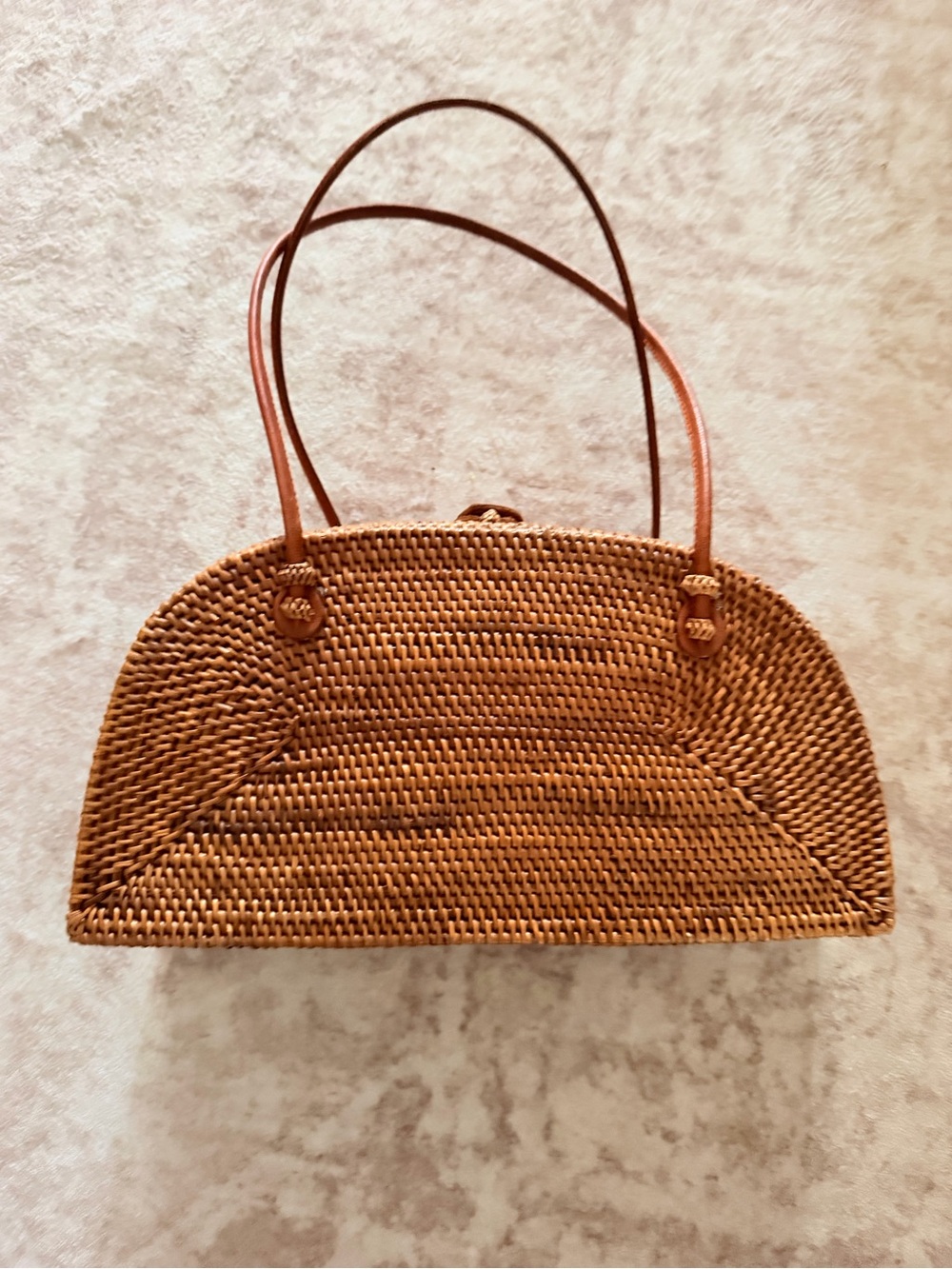 Vintage Dewi Wickee Shoulder Bag in Brown